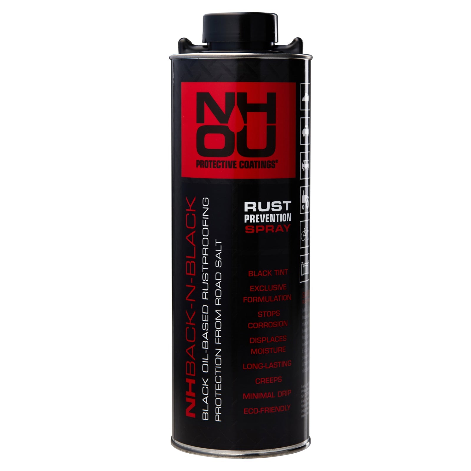 NHOU® Black Rustproofing Set – 1L + 5L Coating and VIGOR Spray Gun - Carlat