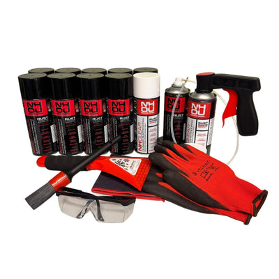 NHOU® Complete Rust Protection Bundle – 12 × 400ml + Accessories