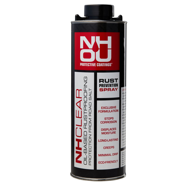 NHOU rust prevention spray can on a white background