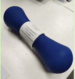 Neoprene dumbbells EB FIT 2 kg blue - Carlat