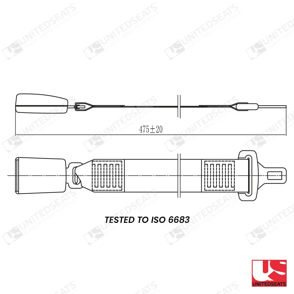 UnitedSeats 49 seat belt lock - UnitedSeats Seatbelt (image 2)