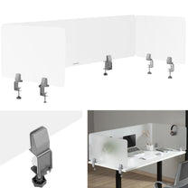 Office Equipment – Desk partition wall, three-sided acrylic panel, 3 - Carlat