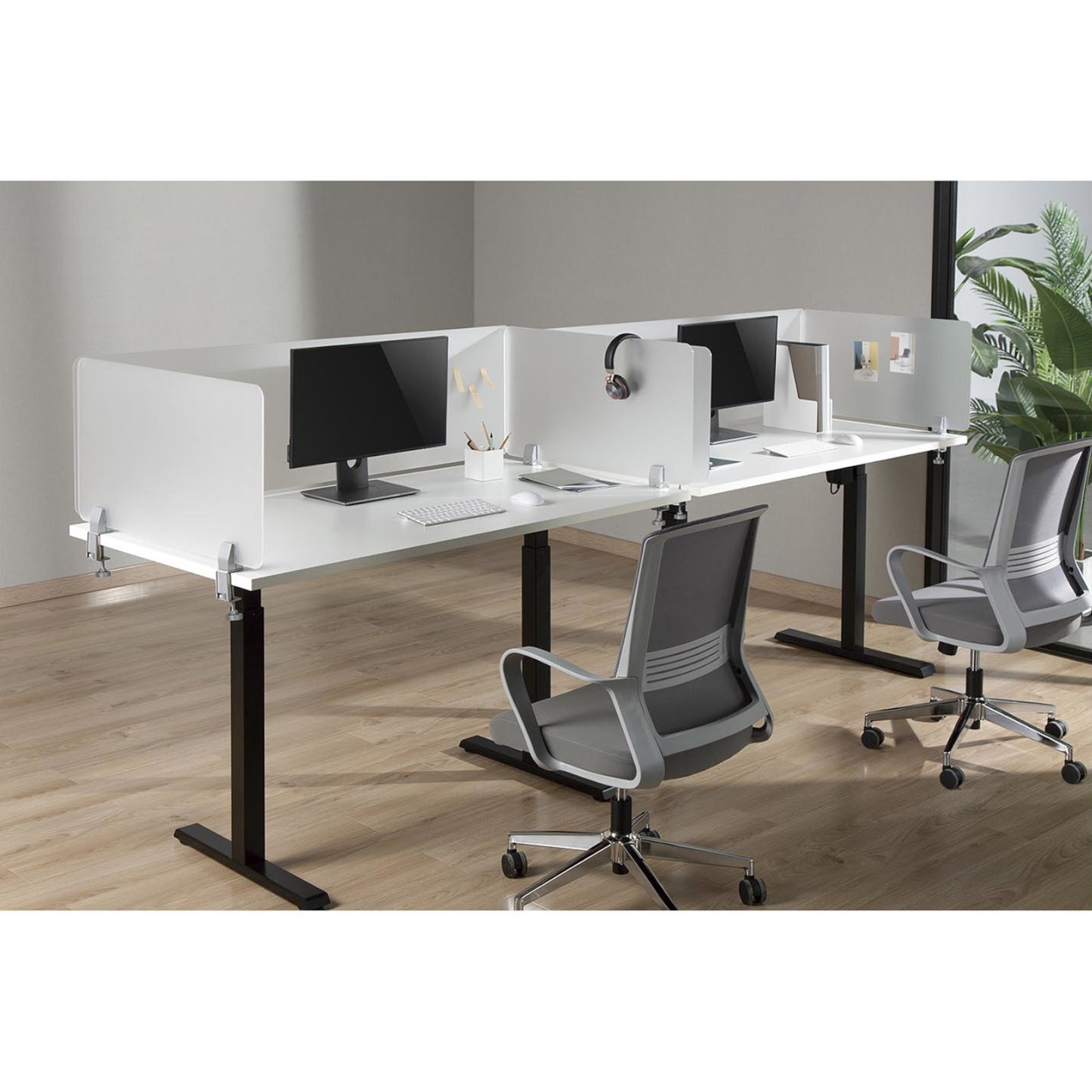 Office Equipment – Desk partition wall, three-sided acrylic panel, 3 - Carlat