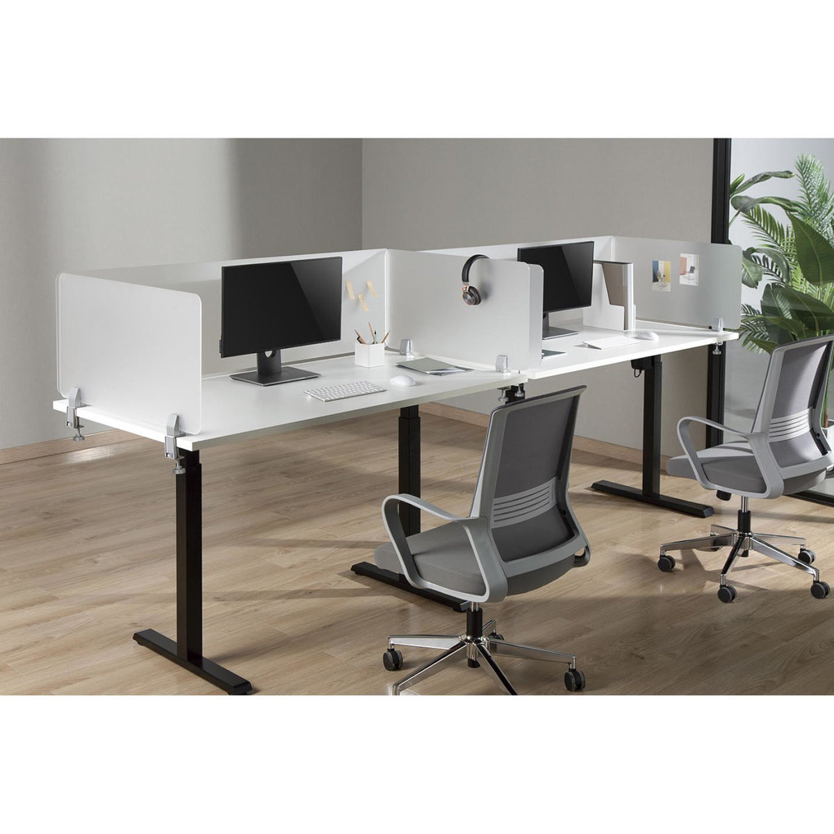 Office Equipment – Desk partition wall, three-sided acrylic panel, - Carlat