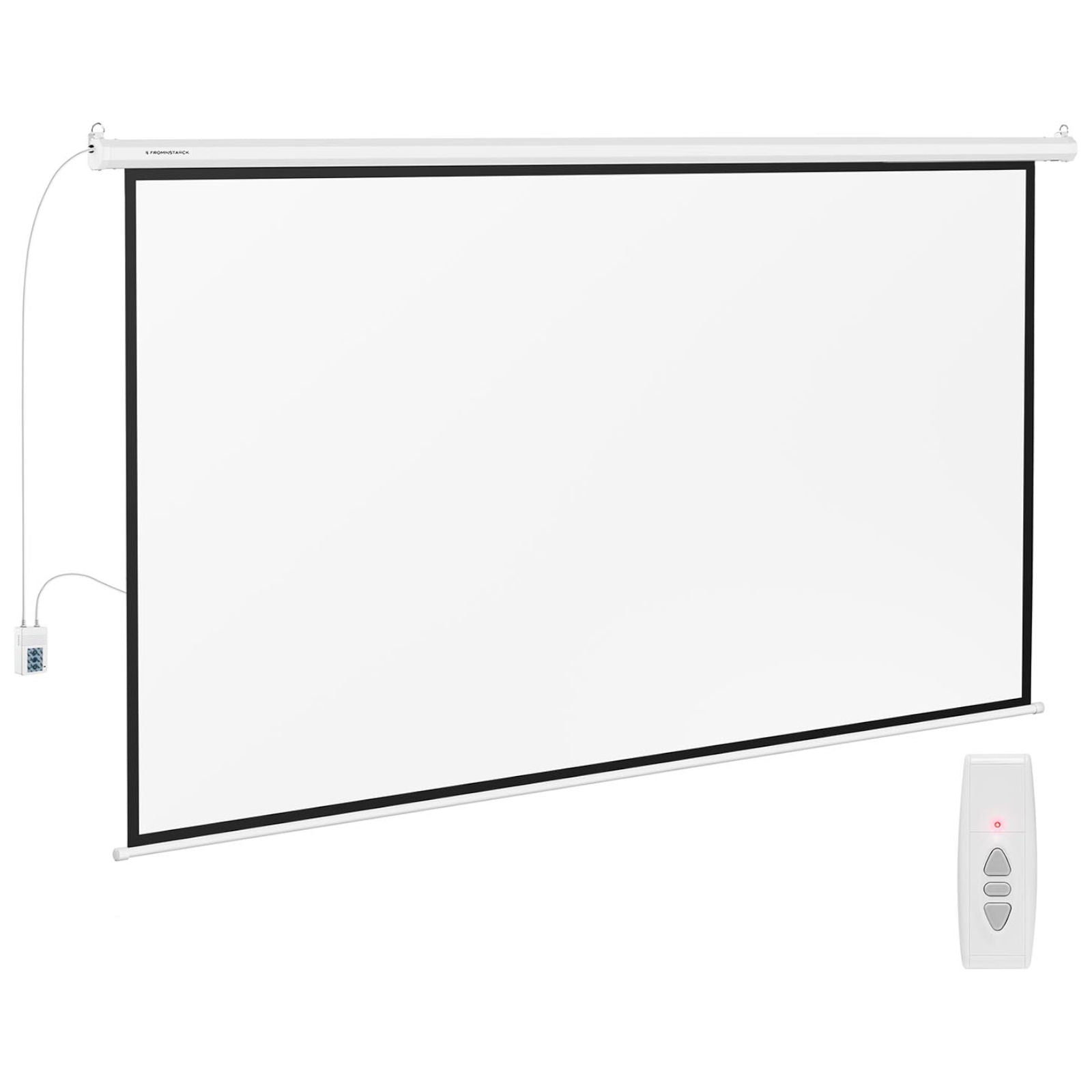 Office Equipment – Electric projection screen, wall, ceiling, matte white, - Carlat