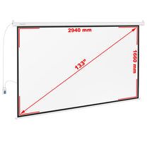 Office Equipment – Electric projection screen, wall, ceiling, matte white, - Carlat