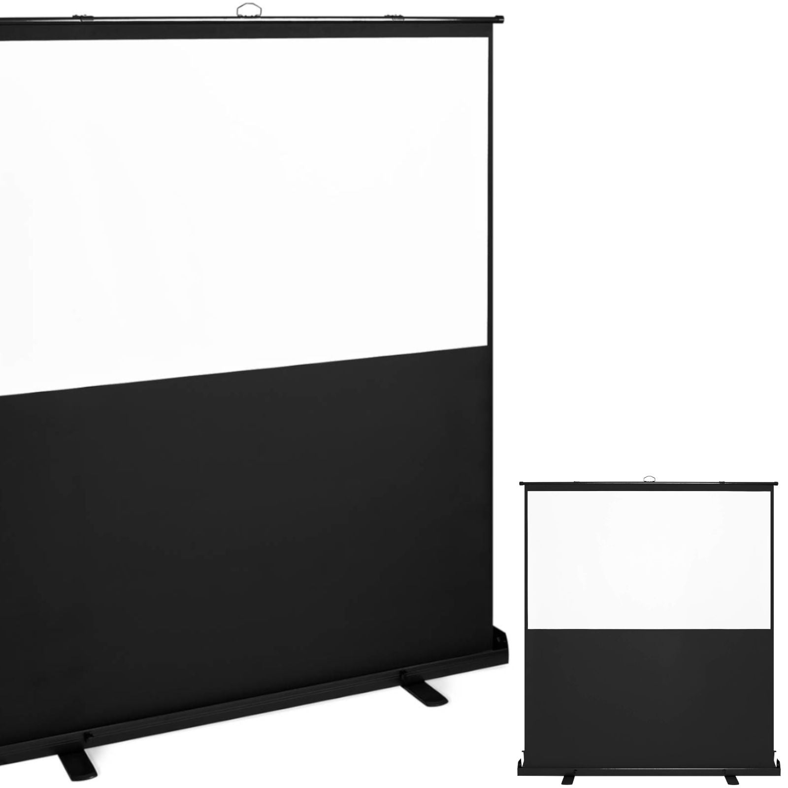 Office Equipment – Portable pneumatic floor projection screen ROLL-UP format - Carlat