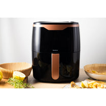 Oil-free – 4.5-Liter Oil-Free Air Fryer, Black and Gold - Klausberg - Carlat