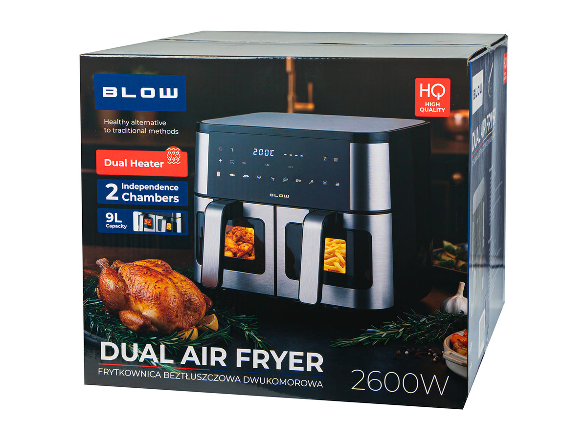 Oil-free and – 44-601# Blow 2500W 9L Dual-Chamber Oil-Free Air Fryer - Carlat