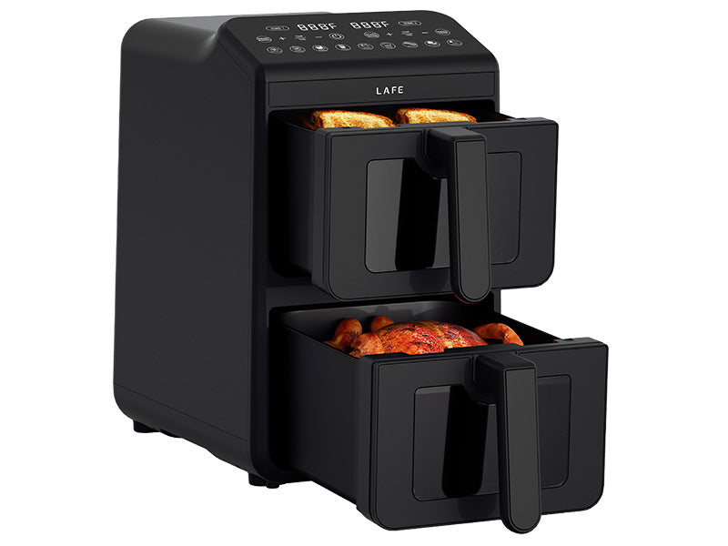Oil-free and traditional – LAFE Dual Fry 10 L Oil-Free Fryer - Carlat