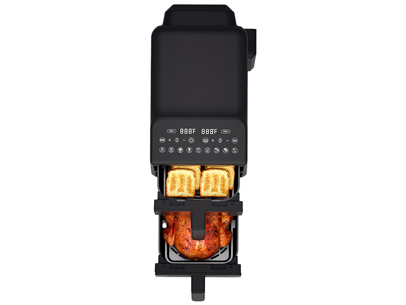 Oil-free and traditional – LAFE Dual Fry 10 L Oil-Free Fryer - Carlat