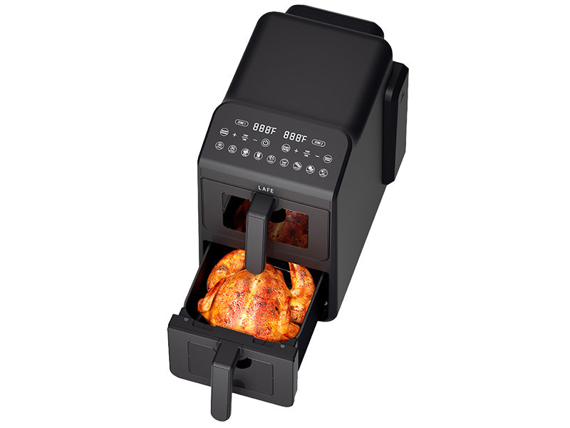 Oil-free and traditional – LAFE Dual Fry 10 L Oil-Free Fryer - Carlat