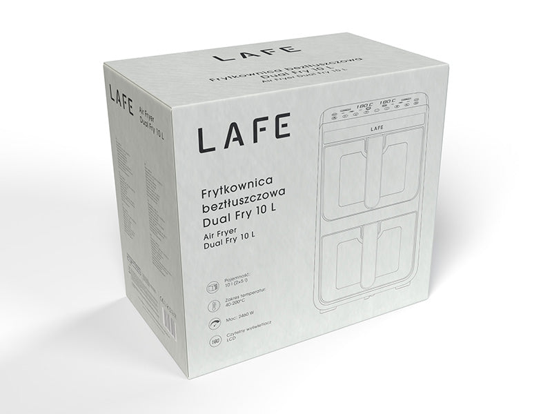 Oil-free and traditional – LAFE Dual Fry 10 L Oil-Free Fryer - Carlat