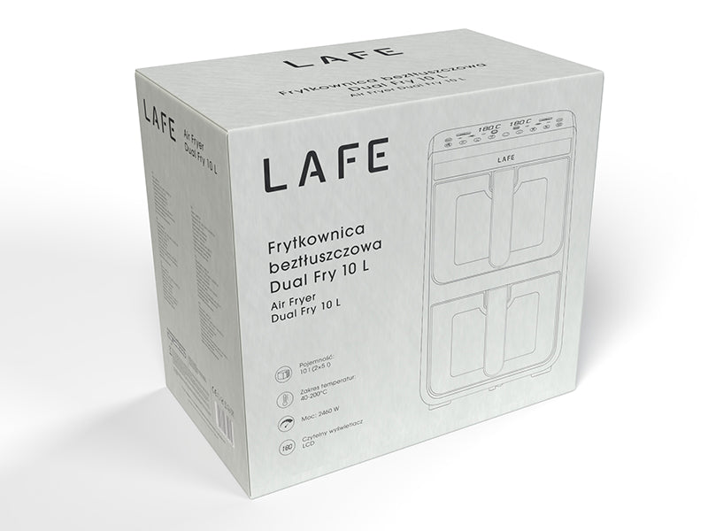 Oil-free and traditional – LAFE Dual Fry 10 L Oil-Free Fryer - Carlat