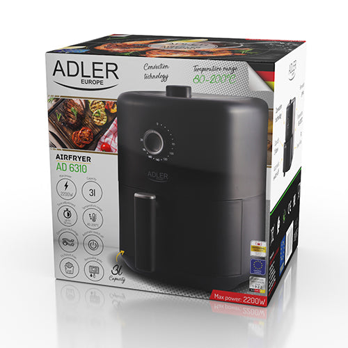 ADLER Oil-free and traditional deep fryers – AD 6310 3.0-liter Oil-Free Fryer – image 10
