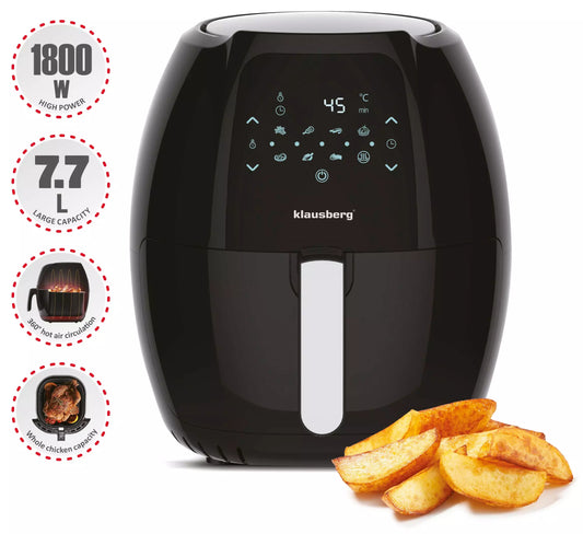 Oil-free and traditional deep fryers – Klausberg 7.7-liter Oil-Free Air Fryer - Carlat