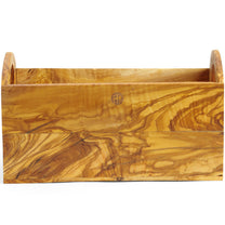 Olive wood container for serving bread cutlery - Hendi 505274 - Carlat