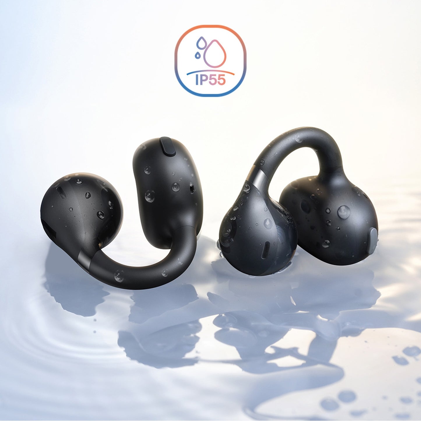 Open design wireless headphones with clip OWS Bass BC1 - Carlat