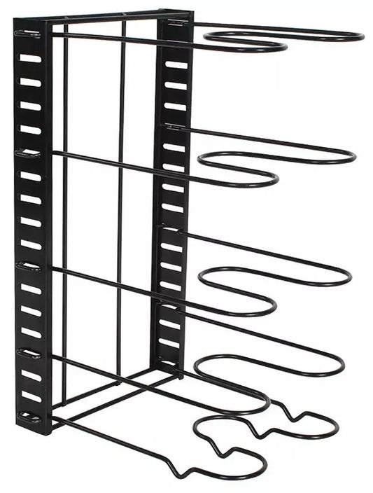Organizer for storing pans, pots, and lids, black, 25.5 x 20.5 x 38 cm, Kinghoff - Carlat