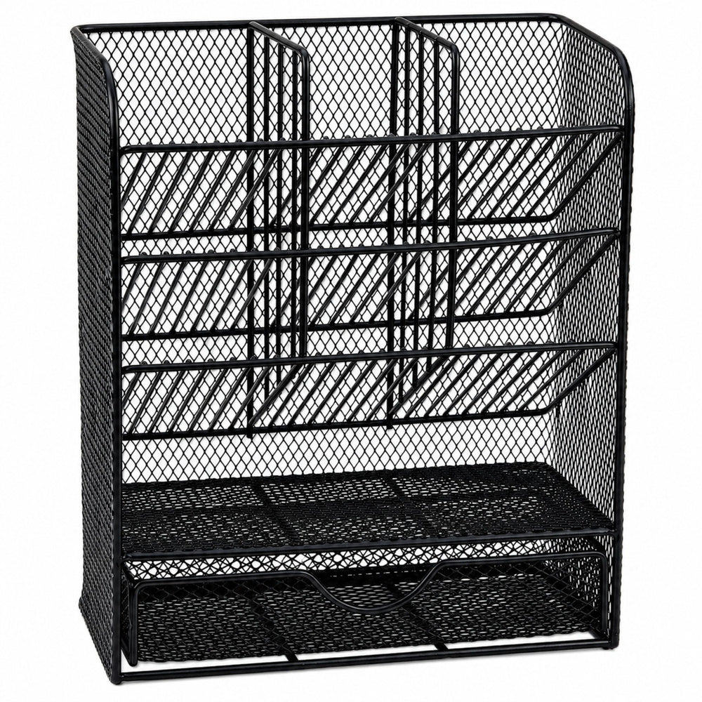 Organizers for supplies – Metal Desk Organizer for Stationery and Accessories—Black - Carlat