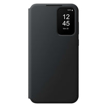 Original Smart View Wallet case with flap for Samsung Galaxy A35, black - Carlat