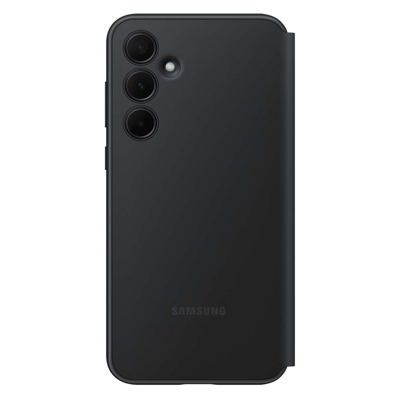 Original Smart View Wallet case with flap for Samsung Galaxy A35, black - Carlat