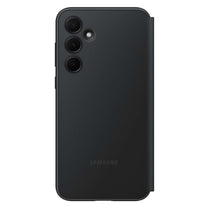 Original Smart View Wallet case with flap for Samsung Galaxy A35, black - Carlat