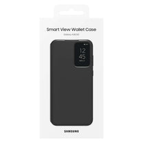 Original Smart View Wallet case with flap for Samsung Galaxy A35, black - Carlat