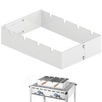 Outdoor Grill Accessories – Churrasco rectangular kebab grill attachment 530x350x117 - Carlat