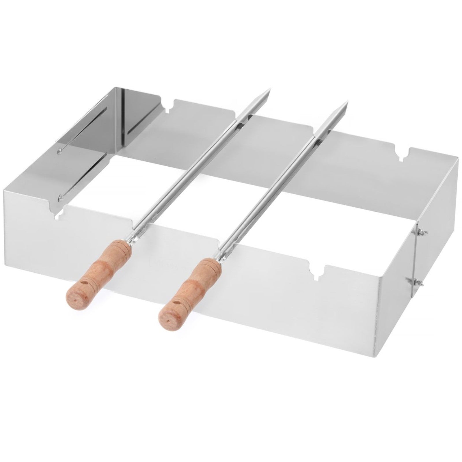 Outdoor Grill Accessories – Churrasco rectangular kebab grill attachment 530x350x117 - Carlat