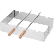 Outdoor Grill Accessories – Churrasco rectangular kebab grill attachment 530x350x117 - Carlat