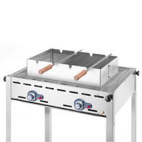 Outdoor Grill Accessories – Churrasco rectangular kebab grill attachment 530x350x117 - Carlat
