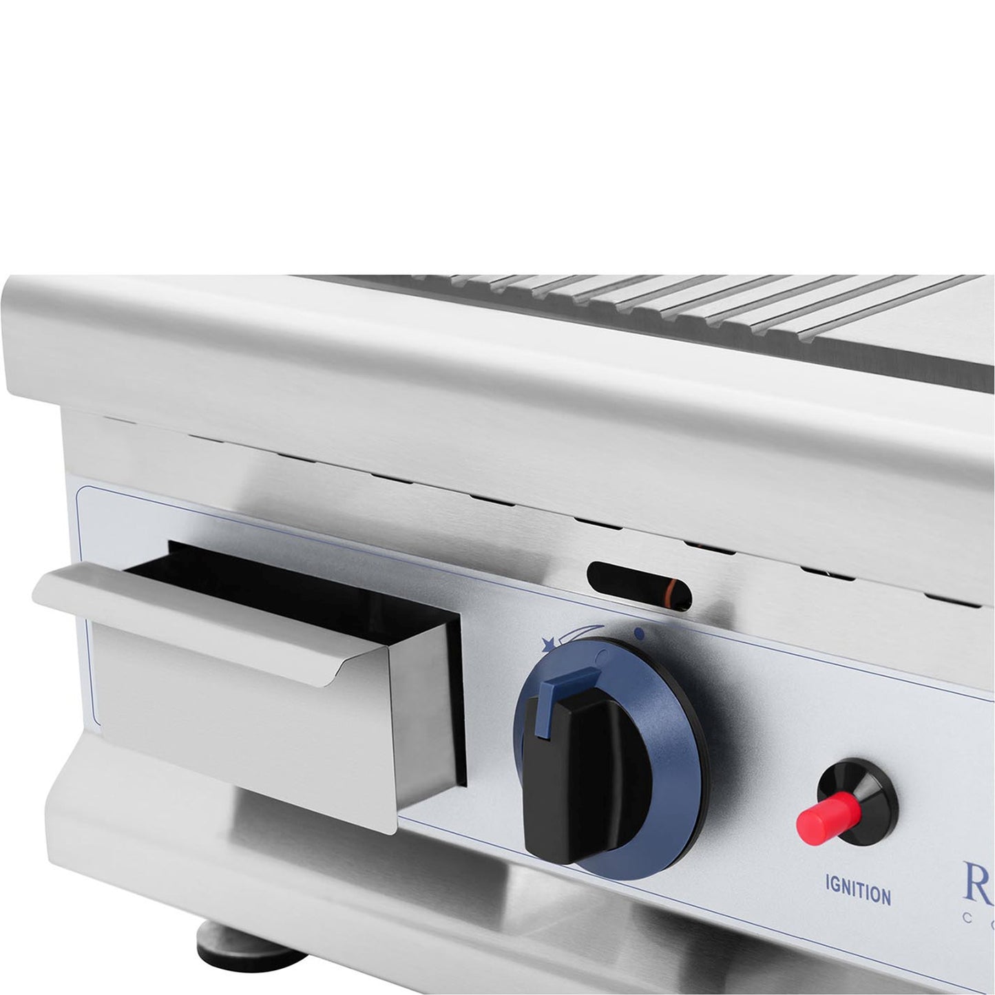 Outdoor Grill Accessories – Double smooth, grooved, stainless steel gas - Carlat