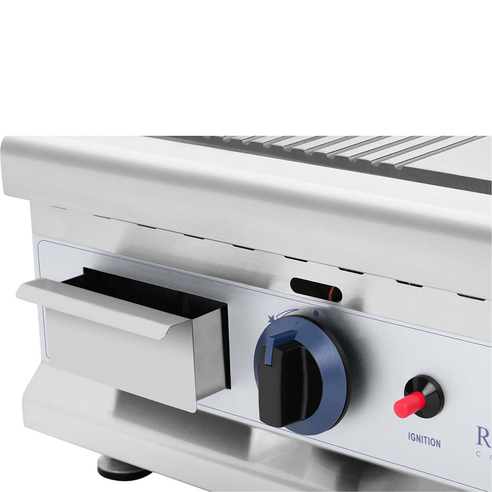 Outdoor Grill Accessories – Double smooth, grooved, stainless steel gas - Carlat