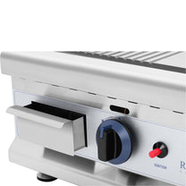 Outdoor Grill Accessories – Double smooth, grooved, stainless steel gas - Carlat