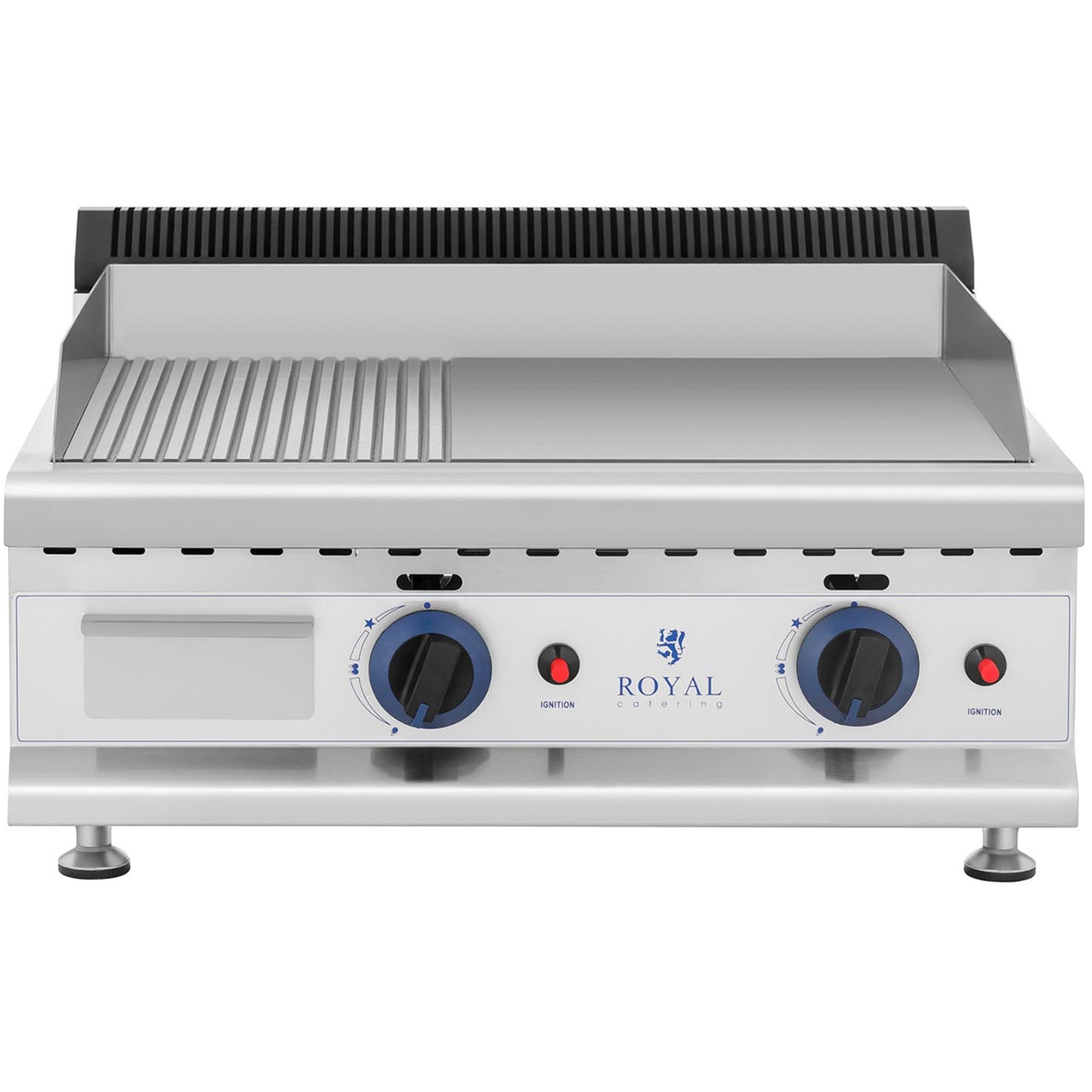 Outdoor Grill Accessories – Double smooth, grooved, stainless steel gas - Carlat