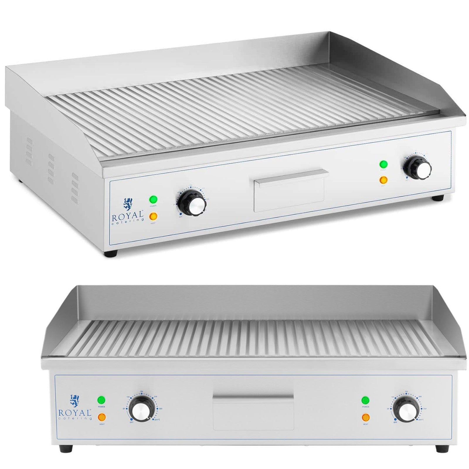 Outdoor Grill Accessories – Electric grill, grooved grill plate, 700 - Carlat