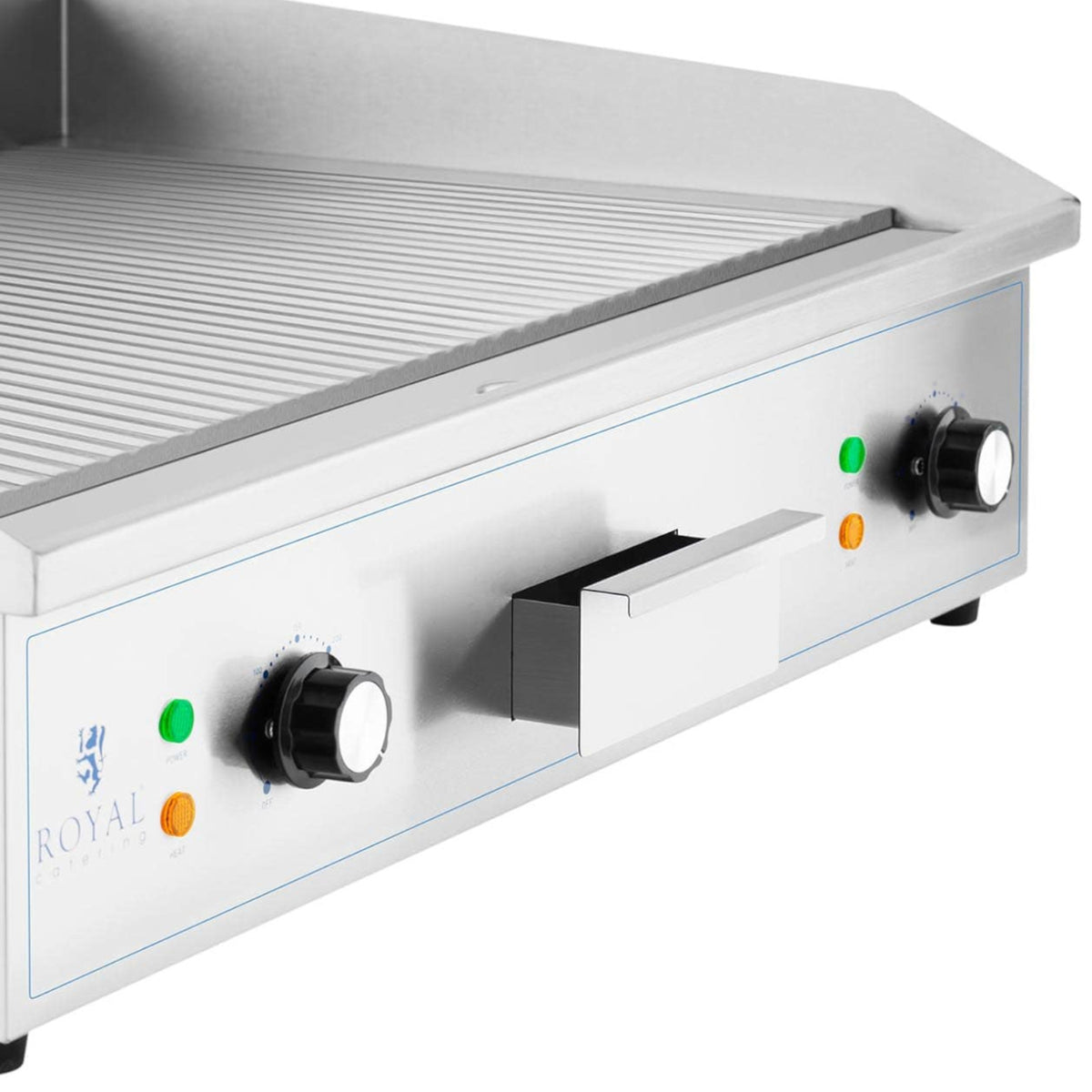 Outdoor Grill Accessories – Electric grill, grooved grill plate, 700 - Carlat