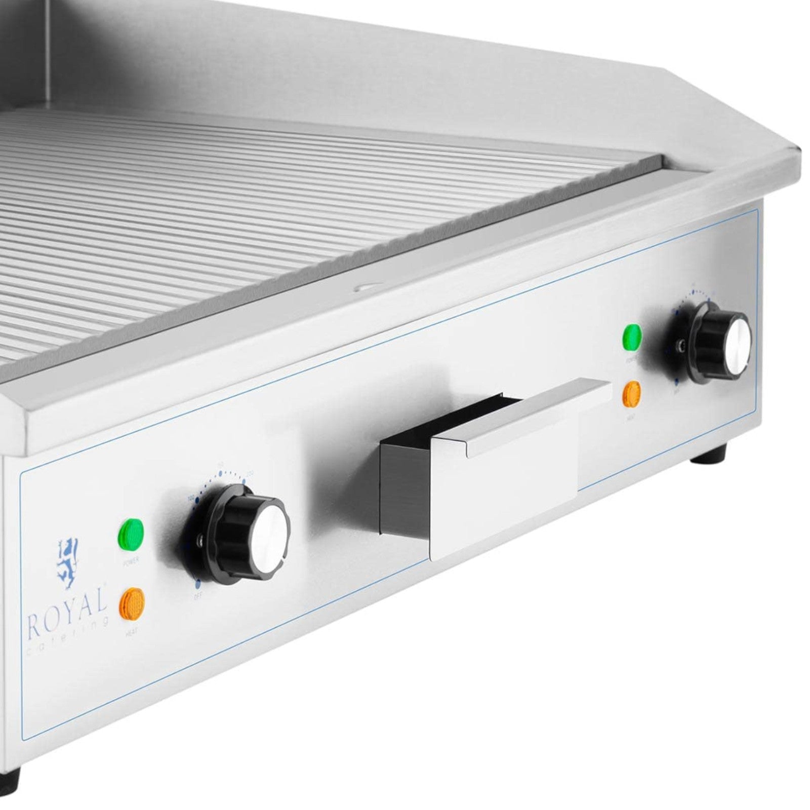 Outdoor Grill Accessories – Electric grill, grooved grill plate, 700 - Carlat