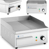 Outdoor Grill Accessories – Electric grill, smooth, grooved grill plate, - Carlat