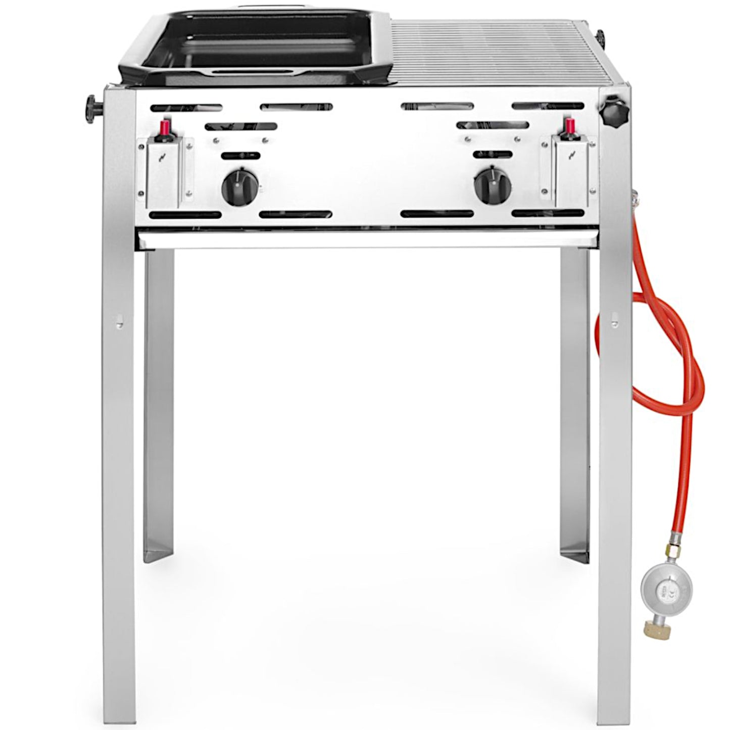 Outdoor Grill Accessories – Gas grill with divided grate and - Carlat
