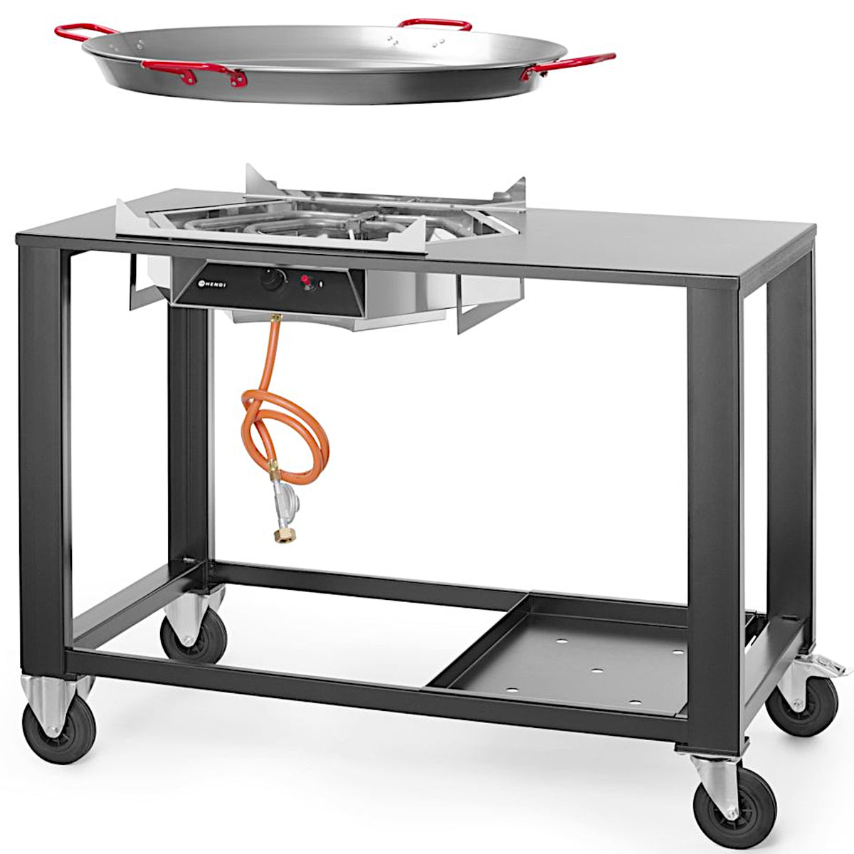 Outdoor Grill Accessories – Gas grill with paella pan - Carlat