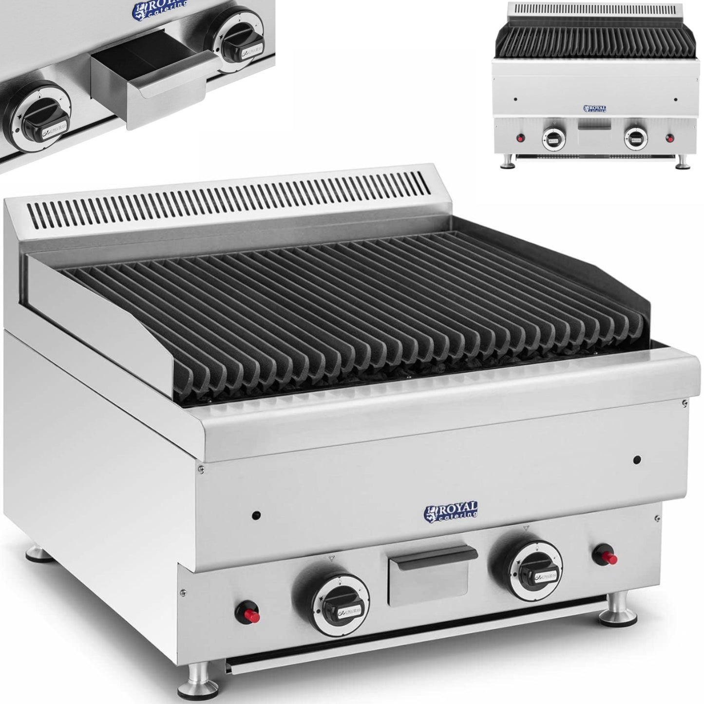Outdoor Grills – Lava grill for natural gas, grooved, 50 - Carlat