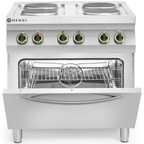 Ovens – Electric cooker 4 plates with convection oven GN1/1 - Carlat