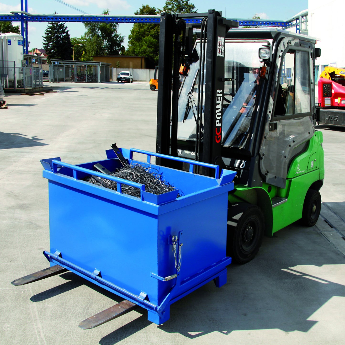 Pallets & Loading Platforms – Container container with a hinged - Carlat