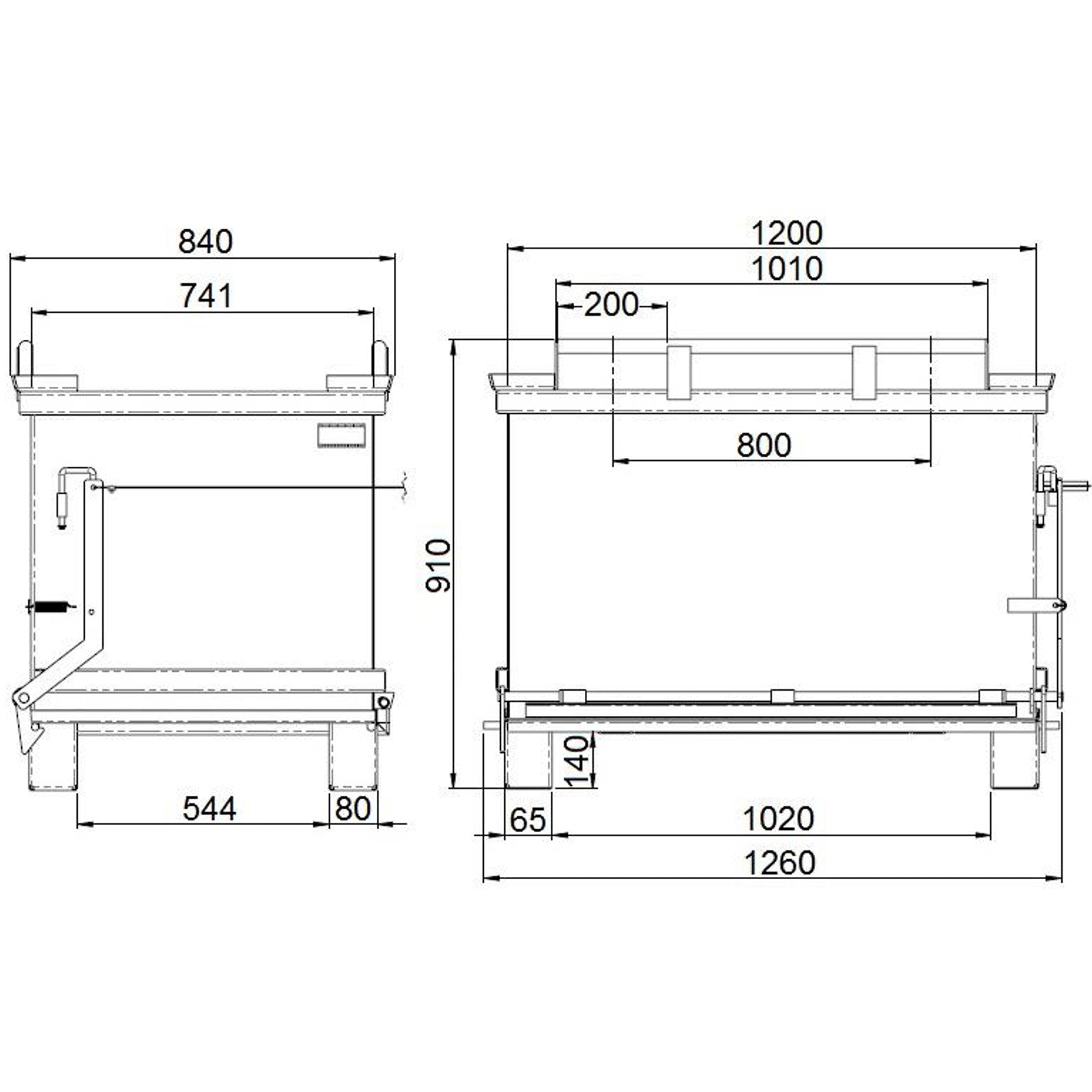 Pallets & Loading Platforms – Container container with a hinged - Carlat
