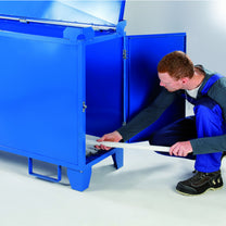 Pallets & Loading Platforms – Container for used fluorescent lamps, - Carlat