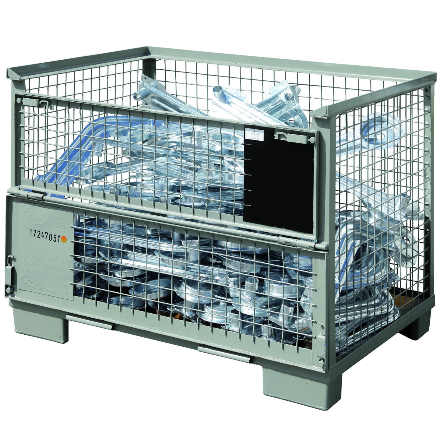 Pallets & Loading Platforms – EPAL mesh metal pallet box - Carlat