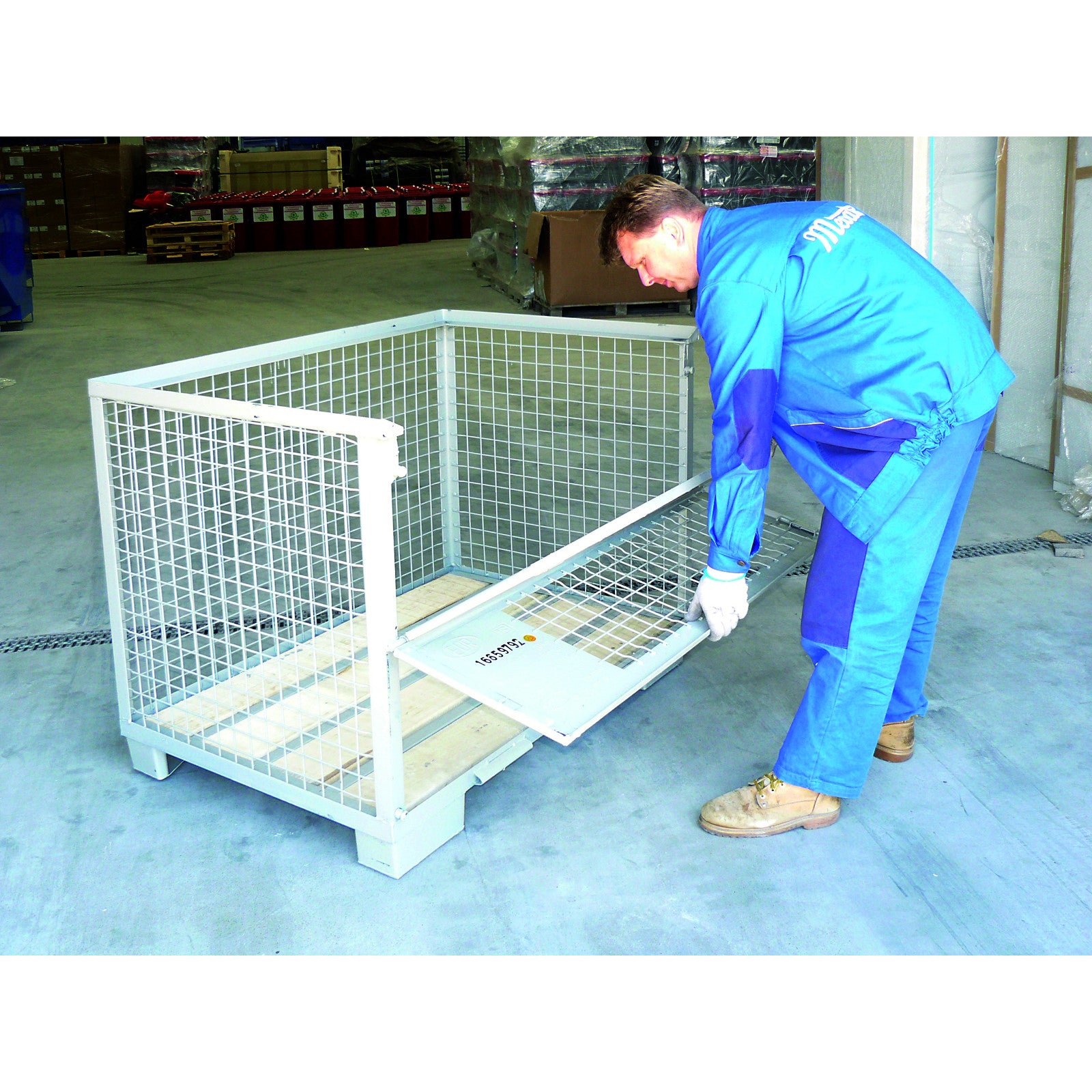 Pallets & Loading Platforms – EPAL mesh metal pallet box - Carlat