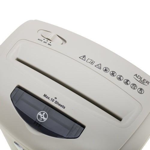 Paper Shredders, Laminators, and Supplies – AD 1038 Beige Paper Shredder - Carlat